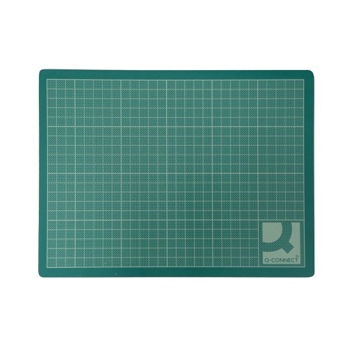 Q-Connect Cutting Mat Non-Slip PVC A3 Green KF01136