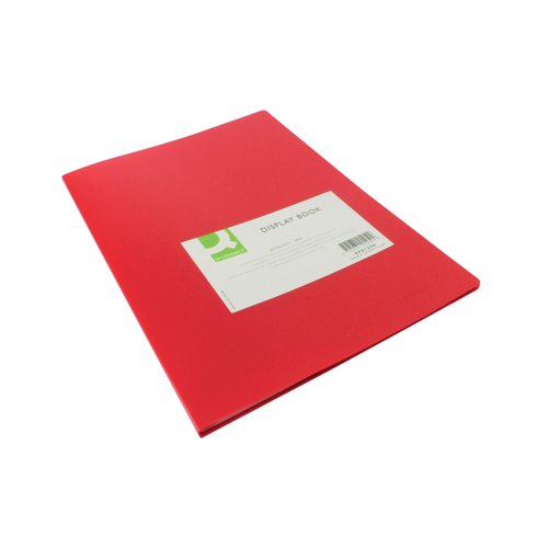 Q-Connect Polypropylene Display Book 20 Pocket Red KF01250 | KF01250 | VOW