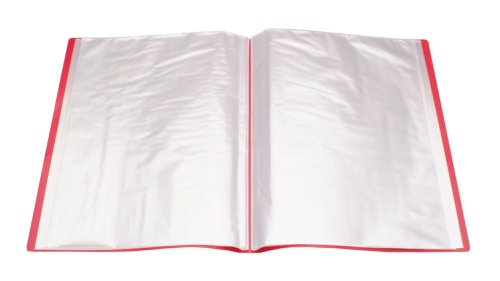 Q-Connect Polypropylene Display Book 40 Pocket Red KF01258