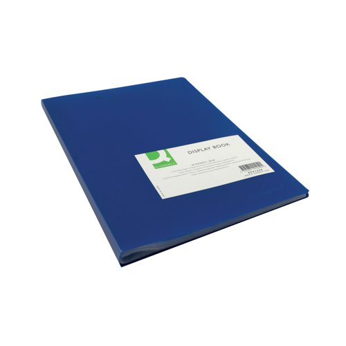 Q-Connect Polypropylene Display Book 40 Pocket Blue KF01259 | KF01259 | VOW