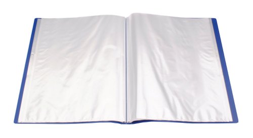 Q-Connect Polypropylene Display Book 40 Pocket Blue KF01259 KF01259