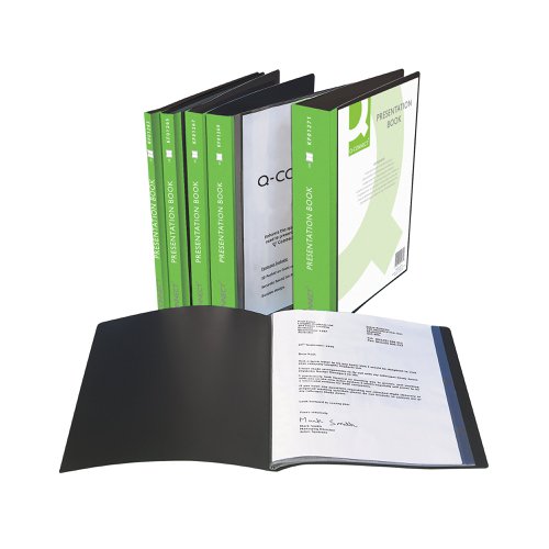 Q-Connect Presentation Display Book 60 Pocket A4 Black KF01269 | VOW