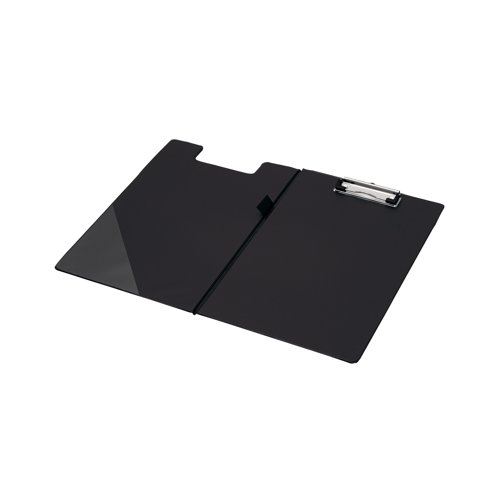 Q-Connect PVC Foldover Clipboard Foolscap Black KF01300 Clipboards KF01300