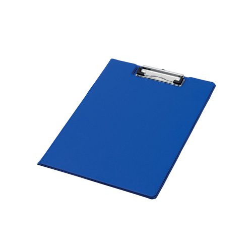 Q-Connect PVC Foldover Clipboard Foolscap Blue KF01301