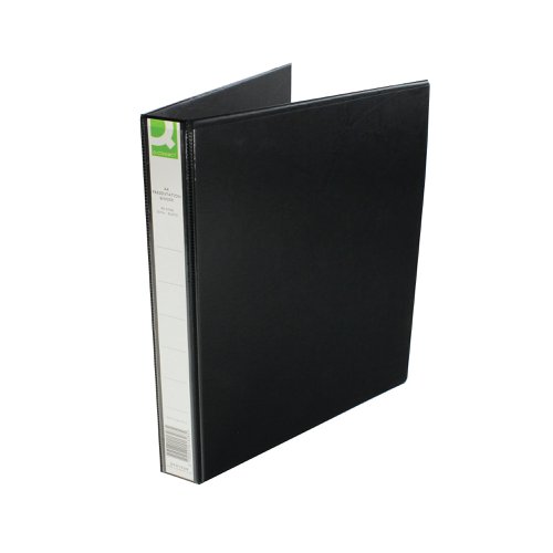 Q-Connect Presentation 25mm 4D Ring Binder A4 Black KF01328 Presentation Ring Binders KF01328