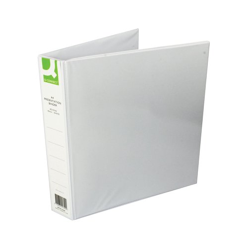 Q-Connect Presentation 40mm 4D Ring Binder A4 White (Pack of 6) KF01329Q KF01329Q