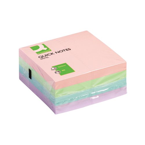 Q-Connect Quick Note Cube 76 x 76mm Pastel KF01347