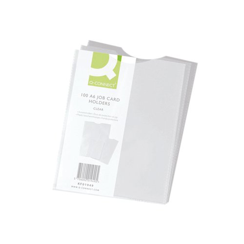 Q-Connect Card Holder Polypropylene A6 (Pack of 100) KF01949 | KF01949 | VOW