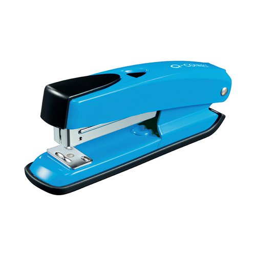 Q-Connect Half Strip Metal Stapler Blue (Staples up to 20 sheets of 80gsm paper) KF02149 Manual Staplers KF02149