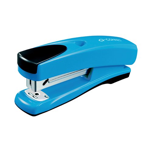 Q-Connect Half Strip Plastic Stapler Blue KF02151