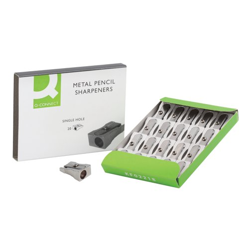 Q-Connect Metal Pencil Sharpener (Pack of 20) KF02218 Pencil Sharpeners KF02218