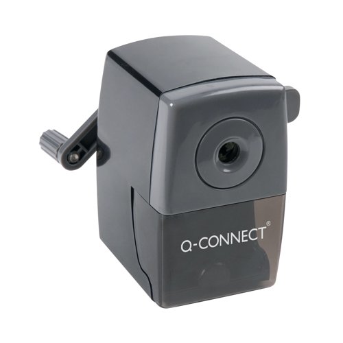 Q-Connect Desktop Pencil Sharpener Black (Autostop feature prevents over sharpening) KF02291 | VOW