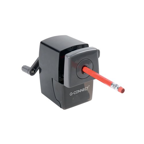 Q-Connect Desktop Pencil Sharpener Black (Autostop feature prevents over sharpening) KF02291 Pencil Sharpeners KF02291