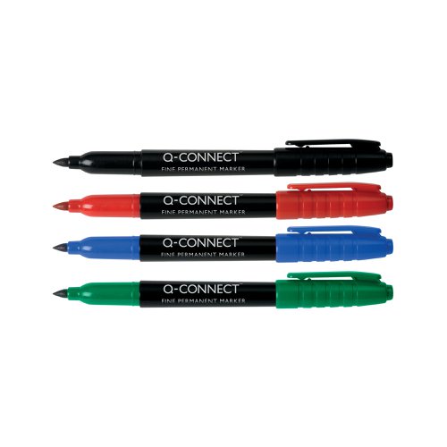 Q-Connect Permanent Marker Bullet Tip Fine Assorted (Pack of 10) KF02305