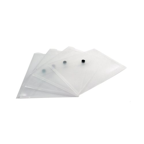 Q-Connect Polypropylene Document Folder A5 Clear (Pack of 12) KF02470 Document Wallets KF02470