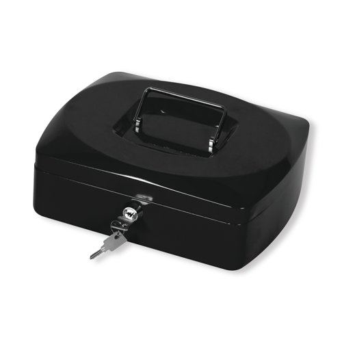 Q-Connect Cash Box 10 Inch Black KF02603