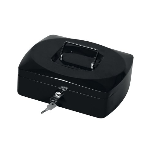 Q-Connect Cash Box 10 Inch Black KF02603