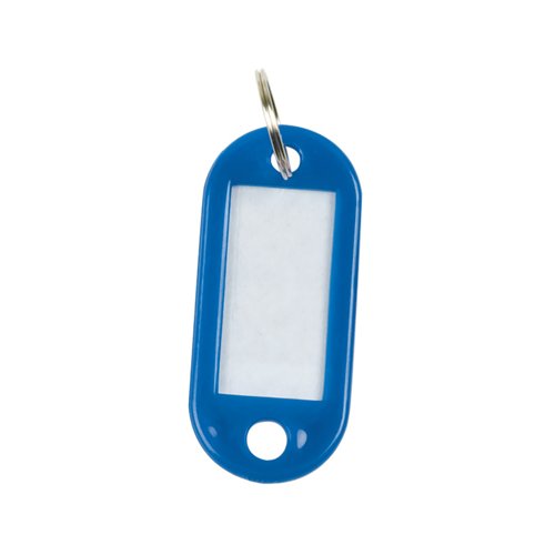 Q-Connect Key Fobs with 2 Punched Holes Blue Pack of 100 KF02694