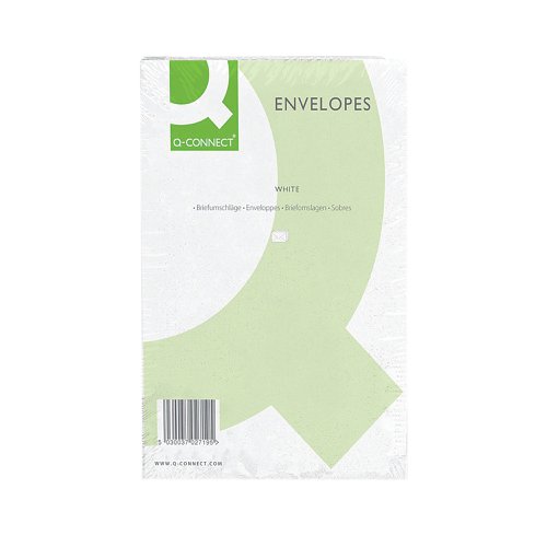 Q-Connect C4 Envelopes Peel and Seal 100gsm White (250 Pack) 1P27