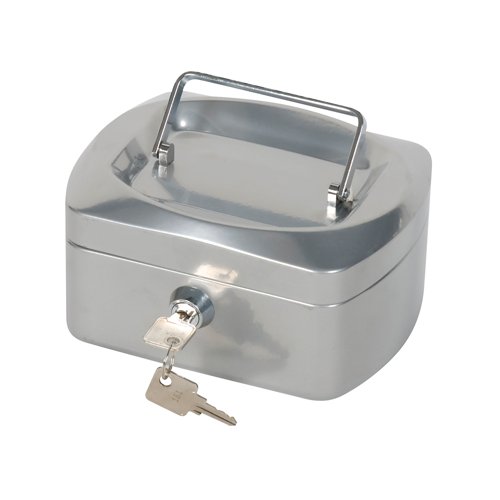 Q-Connect Cash Box 6 Inch Universal Coin Tray Silver KF03316
