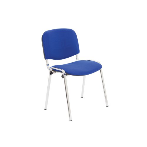 Jemini Ultra Multipurpose Stacking Chair 532x585x805mm Chrome/Blue KF03349 | VOW