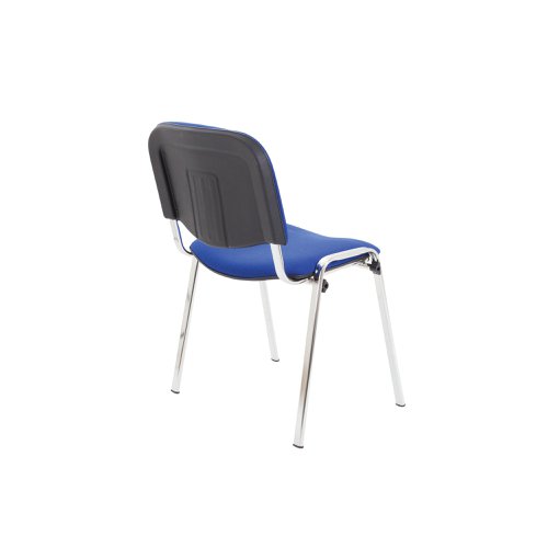 Jemini Ultra Multipurpose Stacking Chair 532x585x805mm Chrome/Blue KF03349 | VOW