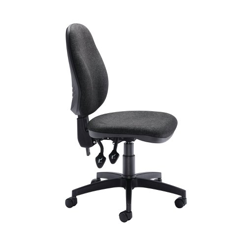 Arista Aire High Back Operator Chair 700x700x970-1100mm Charcoal KF03457