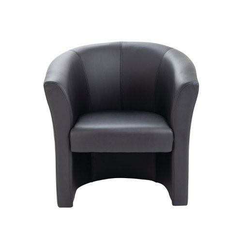 Avior Vinyl Tub Chair 735x615x770mm Black KF03527 | VOW