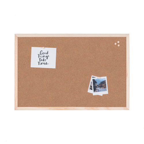 Q-Connect Lightweight Cork Noticeboard 400x600mm KF03566