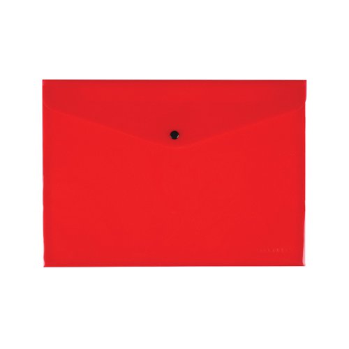 Q-Connect Polypropylene Document Folder A4 Red (Pack of 12) KF03594