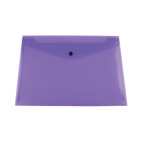 Q-Connect Polypropylene Document Folder A4 Purple (Pack of 12) KF03598