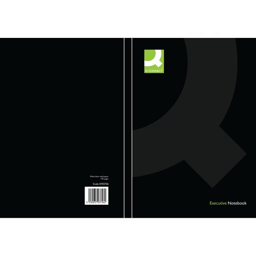 Q-Connect Hardback Casebound Notebook A5 Black (Pack of 3) KF03726 | VOW