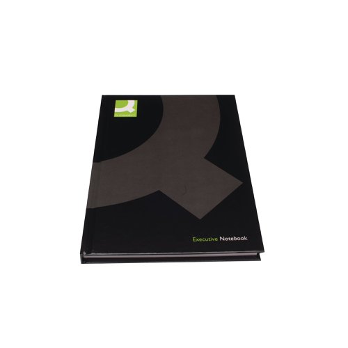 Q-Connect Hardback Casebound Notebook A5 Black (Pack of 3) KF03726 Notebooks KF03726