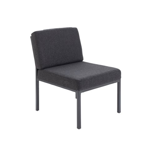 Jemini Reception Chair 520x670x800mm Charcoal KF04010 | VOW