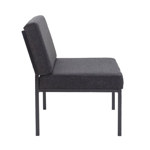 Jemini Reception Chair 520x670x800mm Charcoal KF04010 | VOW