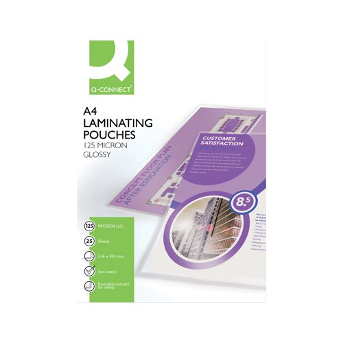 Q-Connect A4 Laminating Pouch 250 Micron (25 Pack) KF04120