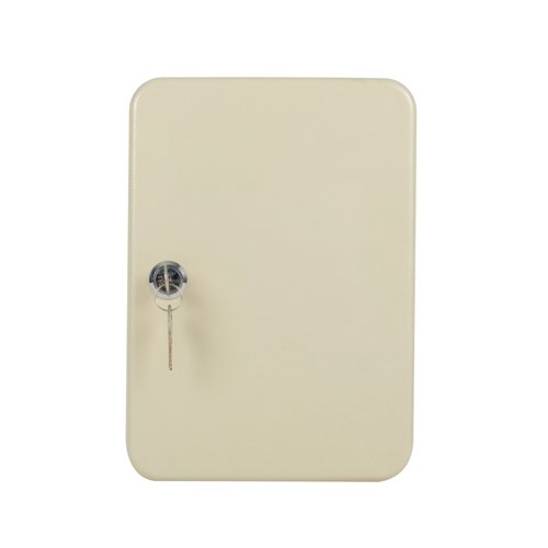Q-Connect Key Cabinet 36 Key Fobs 180x250x60mm Pearl Grey KF04272