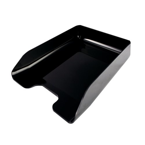 Q-Connect Executive Letter Tray Black (Suitable for A4 and Foolscap documents) CP125KFBLK Letter Trays KF05555