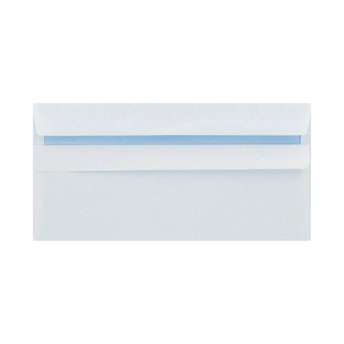 Q-Connect DL Envelope Wallet Self Seal 80gsm White (250 Pack) KF07556