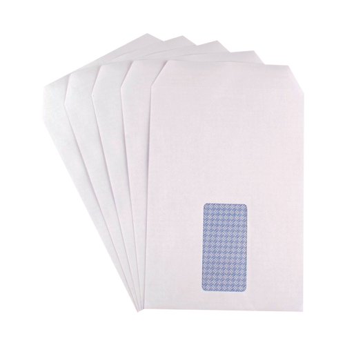 Q-Connect C5 Envelope Window Self Seal 90gsm White (150 Pack) KF07559