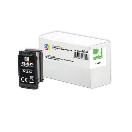 Q-Connect Remanufactured Ink Compatible With Canon CL546CMY CI828807BES222R