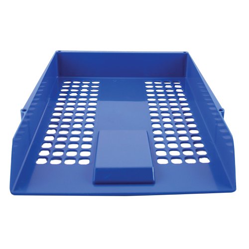 Q-Connect Letter Tray Blue CP159KFBLU Letter Trays KF10052