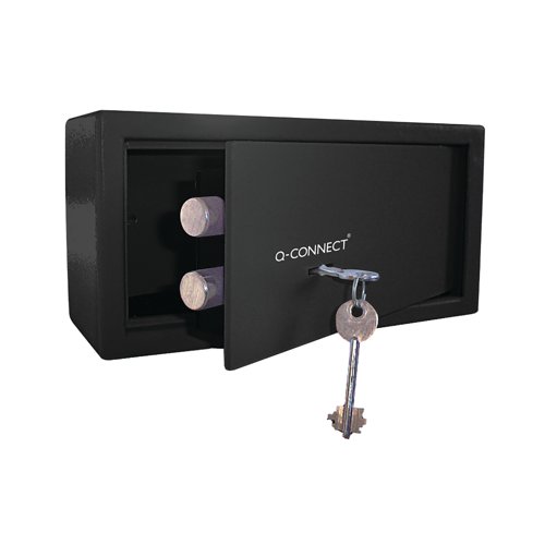Q-Connect Key Operated Safe 6 Litre Black KF10474