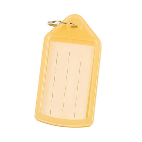 Q-Connect Sliding Key Fobs Yellow Pack of 40 KF10479