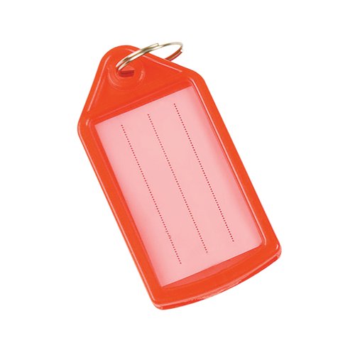 Q-Connect Sliding Key Fobs Red Pack of 40 KF10481