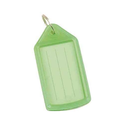 Q-Connect Sliding Key Fobs Green Pack of 40 KF10482