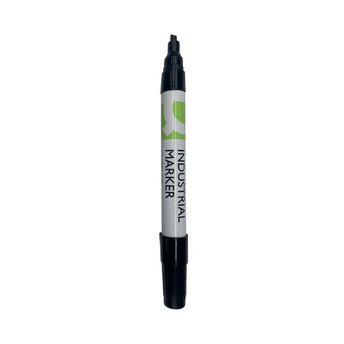 Q-Connect Industrial Marker Chisel Tip Black (Pack of 10)