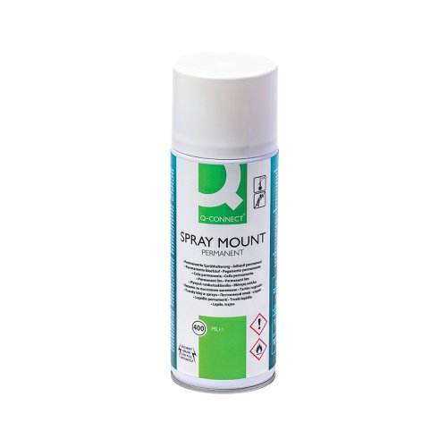 Q Connect Spraymount Permanent Adhesive Aerosol 400ml Kf11026