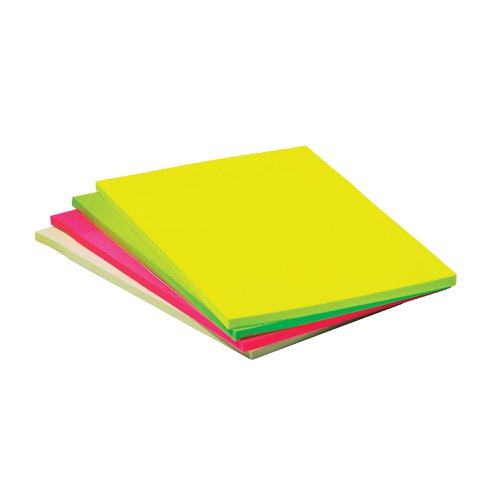 Q-Connect Extra Sticky Meeting Pads 101x150mm Assorted (Pack of 4) | KF11033 | VOW