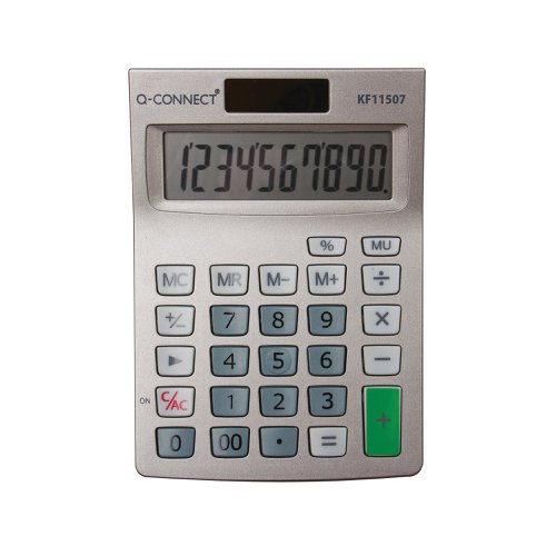 Q-Connect Semi-Desktop 10-Digit Calculator KF11507 KF11507